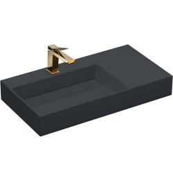 REA - Umývadlo Archi 90 CM Grey MATT na dosku - konglomerát (REA-U4304)