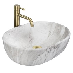 REA - Umývadlo na dosku Amelia ASH MATT (REA-U8489)