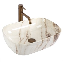 REA - Umývadlo na dosku Belinda Marrone Shiny (REA-U3601)