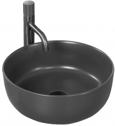 REA - Umývadlo na dosku Brenda 37x37 šedej (REA-U1897)