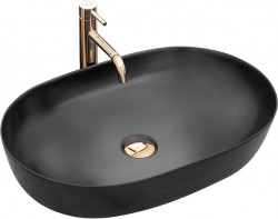 REA - Umývadlo na dosku Cleo Black čierna mat (REA-U0035)