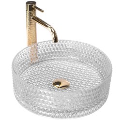 REA - Umývadlo na dosku Cristal Transparent (REA-U9670)