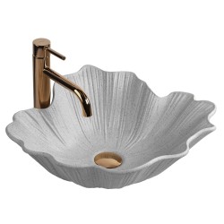 REA - Umývadlo na dosku Flower Grey (REA-U7885)