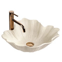 REA - Umývadlo na dosku Flower Vanilla (REA-U7886)