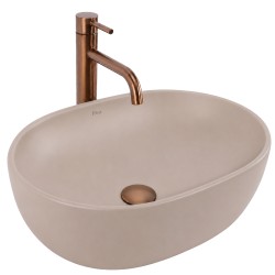 REA - Umývadlo na dosku Focus Taupe (REA-U3228)