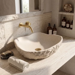 REA - Umývadlo na dosku Isla Warm Beige (REA-U7882)