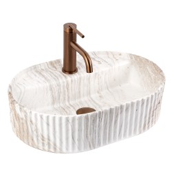 REA - Umývadlo na dosku Marcela 50 Vanilla (REA-U3514)