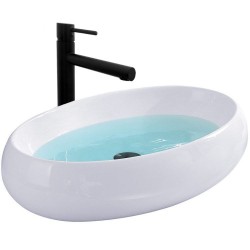 REA - Umývadlo na dosku Melania 60x40,5 biela (REA-U0656)