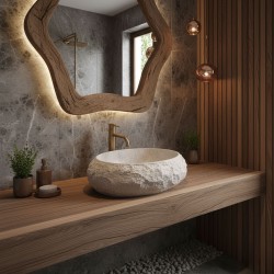 REA - Umývadlo na dosku Mika Beige (REA-U4332)