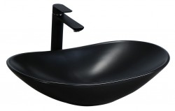 REA - Umývadlo na dosku Royal Black - čierna matná 60 (REA-U0442)