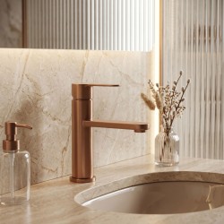 REA - Umývadlová batéria Arcos Brush Copper (REA-B6964)