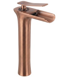 REA - Umývadlová batéria Laguna Brush Copper high (REA-B8121)