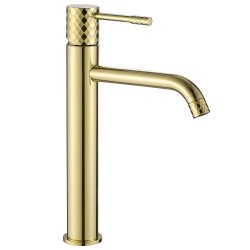 REA - Umývadlová batéria Lungo Diamond - Gold vysoká (REA-B8995)