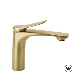 REA - Umývadlová batéria PREMIUM Vision Gold Brush Low (REA-B6342)