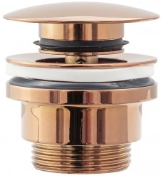 REA - Umývadlová výpust click-clack zlatorůžová (REA-A533A)