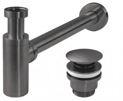 REA - Umývadlový sifón s univerzálnym výpustom click-clack - Titan (REA-A1562)