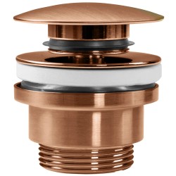 REA - Univerzálna umývadlová výpusť click-clack, kartáčovaná meď (REA-A5632)