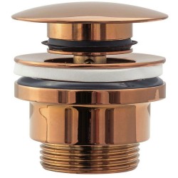 REA - Univerzálna umývadlová výpusť click-clack, meď