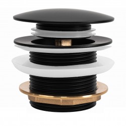 REA - Univerzálny vaňový výpust Click-clack - Black (REA-W2014)