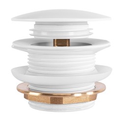 REA - Univerzálny vaňový výpust Click-clack - White (REA-W2017)