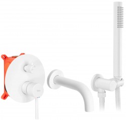 REA - Vaňová batéria podomietková Lungo biela + Box (REA-B6440)