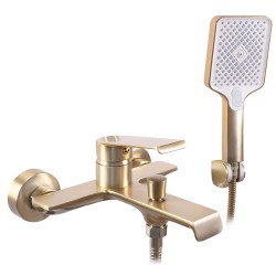 REA - Vaňová nástenná batéria HASS - matná Brush Gold (REA-B7100)