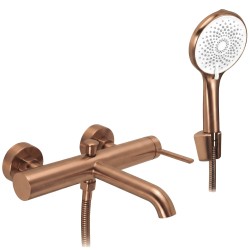 REA - Vaňová nástenná batéria Rivo Brush Copper (REA-B9339)