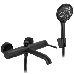 REA - Vaňová nástenná batéria Rivo - matná Black (REA-B9324)