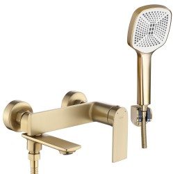 REA - Vaňová nástenná batéria STORM - Brush Gold (REA-B7963)