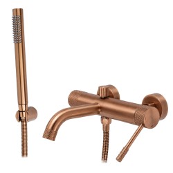 REA - Vaňová nástenná batéria Venti Brush Copper (REA-B9797)