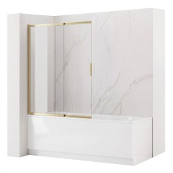 REA - Vaňová zástena posuvná Dario Brush Gold 80 (REA-W7882)