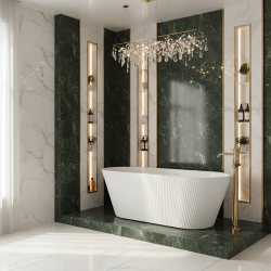 REA - Voľne stojaca akrylátová vaňa OFELIA 170 (REA-W0126)