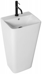 REA - Voľne stojace keramické umývadlo Aris 44x37,5 biele (REA-U5637)