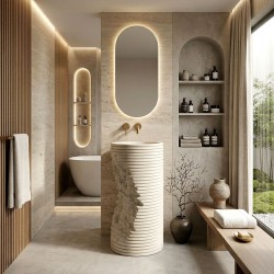 REA - Voľne stojace umývadlo Travena Round (REA-U3533)