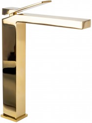 REA - Vysoká umyvadlová baterie Duet zlatá (REA-B4415)