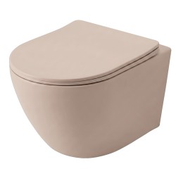 REA - Závesná WC misa Carlo Mini Tornado Mocca Matt (REA-C4599)