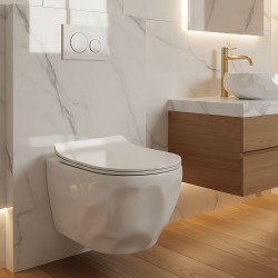 REA - Závesná WC misa Gustavo Rimless (REA-C1652)