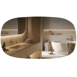 REA - Zrkadlo LED 100x60cm TOP-4 (HOM-01523)