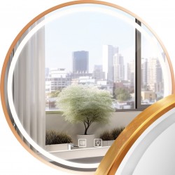 REA - Zrkadlo LED 50cm MMJ BRUSH ROSE GOLD (HOM-05505)