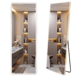 REA - Zrkadlo LED Classico 50x160cm Brush Gold (HOM-07056)