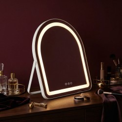 REA - Zrkadlo LED GLAM White 40x45cm (HOM-12018)