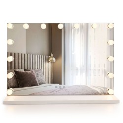 REA - Zrkadlo LED HOLLYWOOD White 80x60 (HOM-12013)