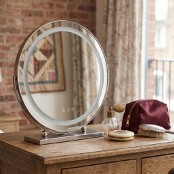 REA - Zrkadlo LED MAKE-UP Chrome 40 cm (HOM-01808)