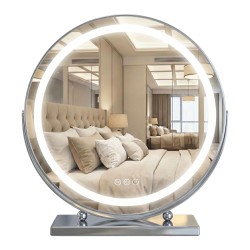 REA - Zrkadlo LED MAKE-UP Chrome 50 cm (HOM-10910)
