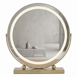 REA - Zrkadlo LED MAKE-UP L.Gold 50 cm (HOM-01810)