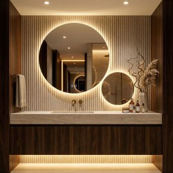 REA - Zrkadlo LED R-9045 90cm + 45cm (HOM-08532)