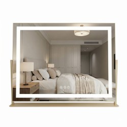 REA - Zrkadlo LED STUDIO L.Gold 58x45 (HOM-01801)
