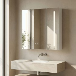 REA - Zrkadlová skrinka s LED osvetlením M1015-60 60x65 (REA-M0102)
