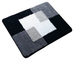 RIDDER - COINS predložka 55x50cm s protišmykom, polyester, šedá (7103807)
