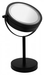 RIDDER - DAISY kozmetické zrkadielko LED osvetlenie, čierna (03111010)